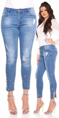 Skinny Jeans Naara - bleu